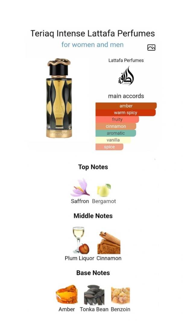 Teriaq intense Lattafa Perfume
